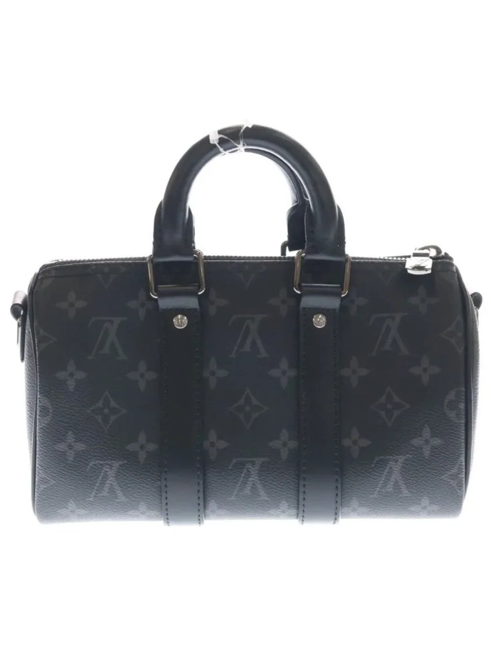 Louis Vuitton Monogram Eclipse Keepall Bandouliere 25 2-Way Shoulder Bag Black